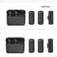 One by Two Wireless Lavalier Microphones with Charging Case, Port: 8 Pin