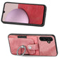 For Samsung Galaxy A14 5G Retro Skin-feel Ring Card Wallet Phone Case(Pink)