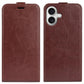 R64 Texture Single Vertical Flip Leather Phone Case, For iPhone 17 Pro Max, For iPhone 17 Pro, For iPhone 17, For iPhone Air, For iPhone 16e, For iPhone 16 Pro Max