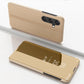 Plated Mirror Horizontal Flip Leather Phone Case with Holder, For Samsung Galaxy S26 Ultra 5G, For Samsung Galaxy S26 5G, For Samsung Galaxy A57 5G