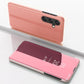 Plated Mirror Horizontal Flip Leather Phone Case with Holder, For Samsung Galaxy S26 Ultra 5G, For Samsung Galaxy S26 5G, For Samsung Galaxy A57 5G