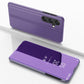 Plated Mirror Horizontal Flip Leather Phone Case with Holder, For Samsung Galaxy S26 Ultra 5G, For Samsung Galaxy S26 5G, For Samsung Galaxy A57 5G