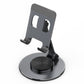 019 360 Degree Rotation Aluminum Alloy Desktop Phone Tablet Holder(Black)