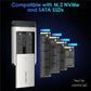 WAVLINK ST347 One-Click Offline Clone Dual Slot M.2 SSD Enclosure USB-C 3.2 Gen2 10Gbps, ST347