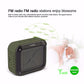 W-KING S7 Mini Wireless Waterproof Loudspeaker With TF/FM/AUX/NFC Bluetooth Bike Speaker(Army Green)