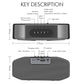 M5 Cool Owl Design Bluetooth Speaker LED Flash Wireless Loudspeaker FM Radio Alarm Clock TF Card