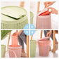 Household Removable Plastic Trash Bin Built-in Trash Bag Box(Green)