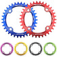MOTSUV Round Narrow Wide Chainring MTB  Bicycle 104BCD Tooth Plate Parts, Disk 32T, Disk 34T, Disk 36T, Disk 38T, Elliptic plate  32T