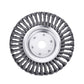 Lawn Mower Twisted Grass Wheel Steel Wire Grass Head Weeding Tray, Size:6 Inches