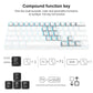 RK61 61 Keys Bluetooth / 2.4G Wireless / USB Wired Three Modes Tablet Mobile Gaming Mechanical Keyboard, Cable Length: 1.5m, Style:Tea Shaft(Black)