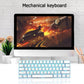 RK61 61 Keys Bluetooth / 2.4G Wireless / USB Wired Three Modes Tablet Mobile Gaming Mechanical Keyboard, Cable Length: 1.5m, Style:Tea Shaft(Black)
