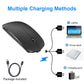 iMICE  E-1300 4 Keys 1600DPI Luminous Wireless Silent Desktop Notebook Mini Mouse, Style:Dual-modes Luminous Edition(Silver)
