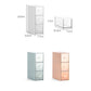 Desktop Drawer Storage Box Cosmetics Office Student Stationery Pen Dormitory Three Grid Desk Rack(Coral Powder)