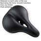 Bicycle Seat With Taillights With Light Mountain Bike Bicycle Saddle Seat Cushion(Black)
