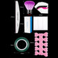 FABIYAN Nail Brush Nail Piece Set Nail Art Polishing Supplies Set, Natural Semi-sticked Small Set, Transparent Semi-sticked Small Set, Natural Full-sticked Small Set, Transparent Full-sticked Small Set, Natural Small Set, Transparent Small Set         ...