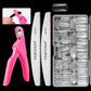 FABIYAN Nail Brush Nail Piece Set Nail Art Polishing Supplies Set, Natural Semi-sticked Small Set, Transparent Semi-sticked Small Set, Natural Full-sticked Small Set, Transparent Full-sticked Small Set, Natural Small Set, Transparent Small Set         ...