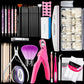 FABIYAN Nail Brush Nail Piece Set Nail Art Polishing Supplies Set, Natural Semi-sticked Small Set, Transparent Semi-sticked Small Set, Natural Full-sticked Small Set, Transparent Full-sticked Small Set, Natural Small Set, Transparent Small Set         ...