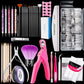 FABIYAN Nail Brush Nail Piece Set Nail Art Polishing Supplies Set, Natural Semi-sticked Small Set, Transparent Semi-sticked Small Set, Natural Full-sticked Small Set, Transparent Full-sticked Small Set, Natural Small Set, Transparent Small Set         ...