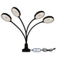 LED Plant Growth Lamp USB Remote Control Clip Waterproof Full Spectral Natural White Seedling Planting Light, Power: 60W Four Head