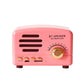BT01 Retro Bluetooth Wireless Mini Speaker Portable Radio Support TF Card, Pink, Blue, Black, Red, Wood Grain