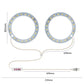 LED Plant Growth Lamp Full Spectroscopy Intelligent Timing Indoor Fill Light Ring Plant Lamp, Power: One Head(Pink Light)