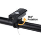 Bicycle Highlight USB Rechargeable Lamp Waterproof Bicycle Headlight Taillight Set(Headlight + Taillight)