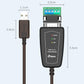 DTECH DT-5019 USB to RS485 / RS422 Conversion Cable, FT232 Chip, Length:, 0.5m, 1.5m