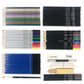 51 PCS / Set YOVER Sketch Pencil Set Water Soluble Color Lead Art Painting Kit(Black)
