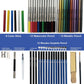 51 PCS / Set YOVER Sketch Pencil Set Water Soluble Color Lead Art Painting Kit(Black)