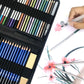 51 PCS / Set YOVER Sketch Pencil Set Water Soluble Color Lead Art Painting Kit(Black)