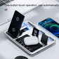 R11 4 In 1 30W Phone Wireless Charger with Ambient Light(Silver Black)