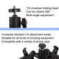 Car General Purpose Vehicle Bracket Suction Cup Fixed Glass Video Shooting Base, Shape: Suction Cup+PTZ