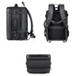 Large-capacity Waterproof Expandable Hard Shell Backpack with USB Charging Hole(162 Black)
