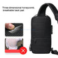WEIXIER 9530 Men Oxford Cloth Chest Bag Anti-theft Crossbody Bag Sports Backpack(Black)