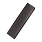 Fiber Leather Embossed Car Seat Belt Shoulder Cover Protector 6.5X23cm(Black Red)
