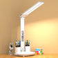 LED Intelligent Digital Display Foldable Desk Lamp, Style: Double Head Charging 3200mAh