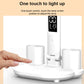 LED Intelligent Digital Display Foldable Desk Lamp, Style: Double Head Charging 3200mAh