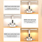 LED Intelligent Digital Display Foldable Desk Lamp, Style: Double Head Charging 3200mAh