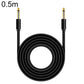 0.5m JINGHUA 6.5mm Audio Cable Male to Male Microphone Instrument Tuning Cable