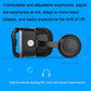 Headphone Version 3D Virtual Reality VR Glasses(Black)