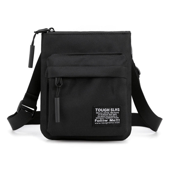 WEPOWER Men Messengers Bag Simple Outdoor Sports Small Shoulder Bag Mobile Phone Bag(Black)