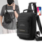 WEPOWER Men Chest Bag Outdoor Shoulder Messengers Bag With USB Charging Port Sports Small Bag(Grey)