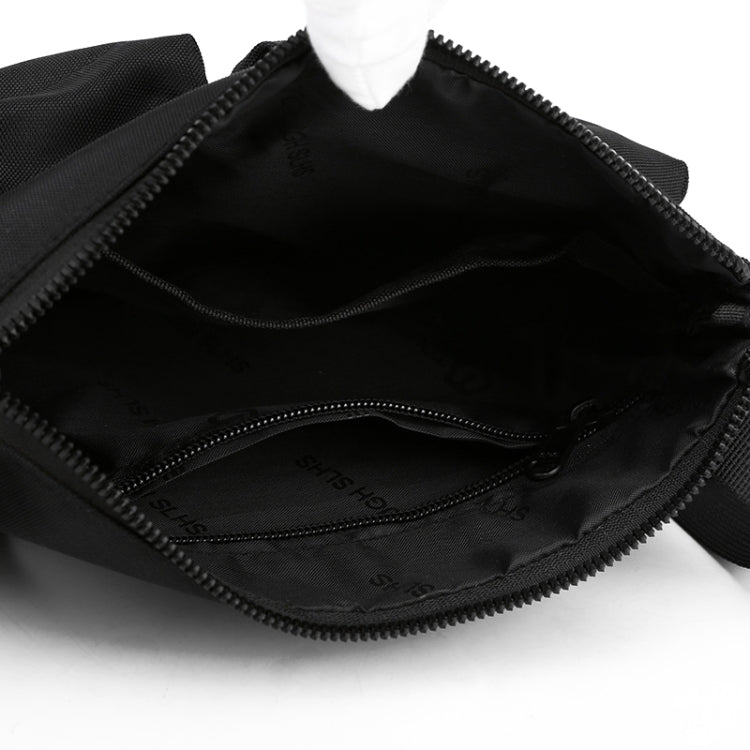 WEPOWER Men Chest Bag Leisure Sports Shoulder Bag(Black)