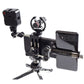 XILETU XJ-8 Aluminum Alloy Camera Head Tripod Mobile Phone Clip