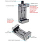 XILETU XJ-8 Aluminum Alloy Camera Head Tripod Mobile Phone Clip