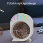 USB Spray Humidification Air Conditioning Fan Small Portable Desktop Air Cooler, Style: Charging (Green)