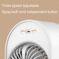 USB Spray Humidification Air Conditioning Fan Small Portable Desktop Air Cooler, Style: Charging (Green)