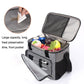 24L Waterproof Oxford Cloth Picnic Bag Outdoor Ice Pack Thickened Portable Insulation Bag(Grey)