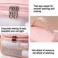 PVC Translucent Cosmetic Bag Frosted Toiletry Bag PU Flip Top Bath Bag(White)
