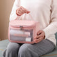 PVC Translucent Cosmetic Bag Frosted Toiletry Bag PU Flip Top Bath Bag(White)